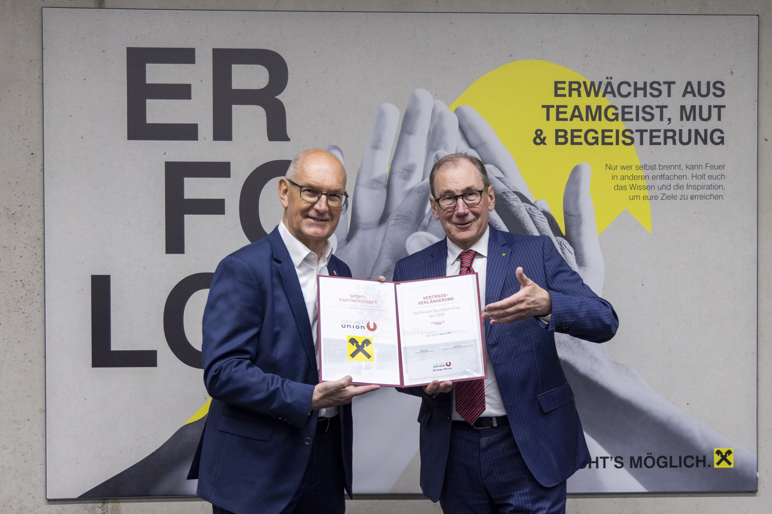 Featured image for “Grazer Vereine atmen auf: Raiffeisen investiert weiterhin in Sportpark Graz!”